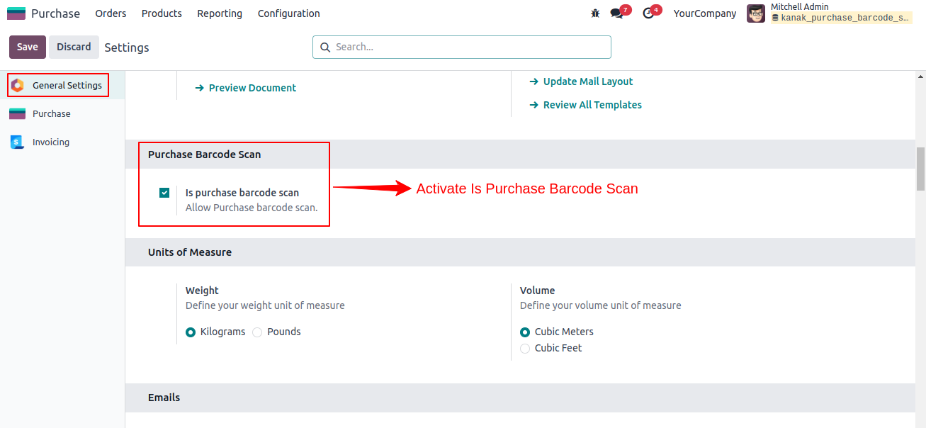 Purchase Barcode Scan