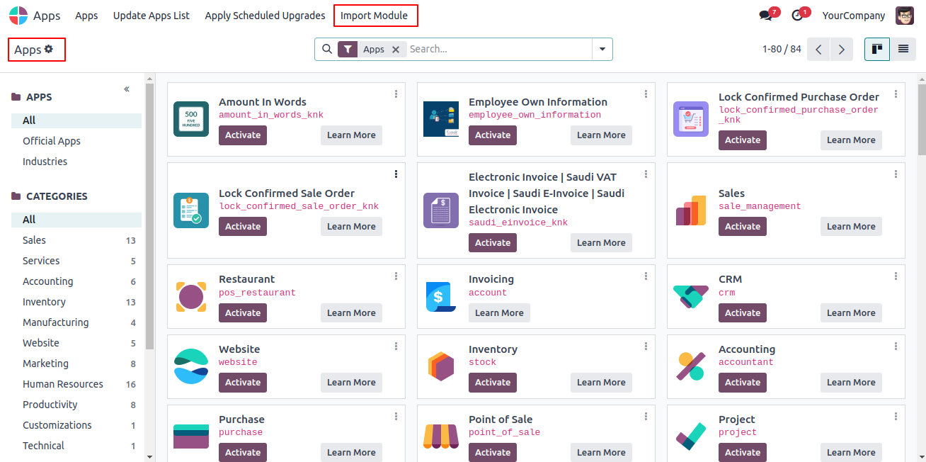 Product Details on Invoice