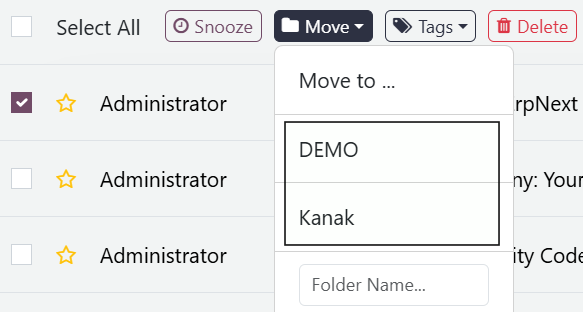 Mailbox (Odoo Inbox) - 
        This module is used to send or receive mail through the recipient, user can do the following types of message-send message, inbox message, starred or unstarred message, etc.
    