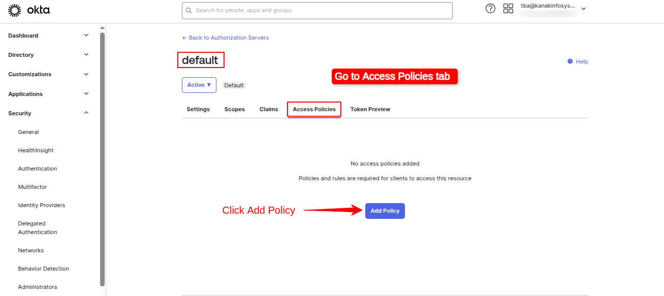 Sign in with Okta