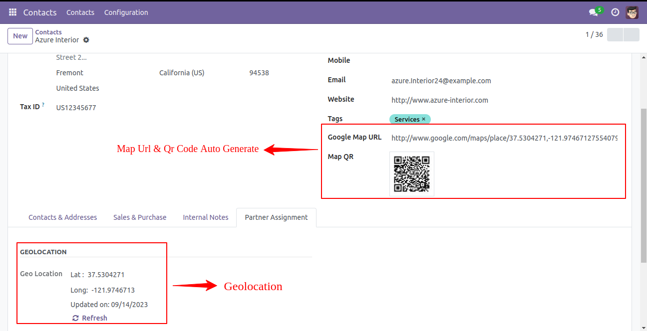 Partner Map QR Code