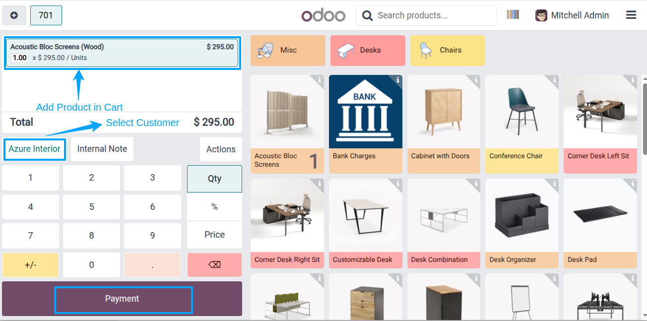 POS Show Product Qty