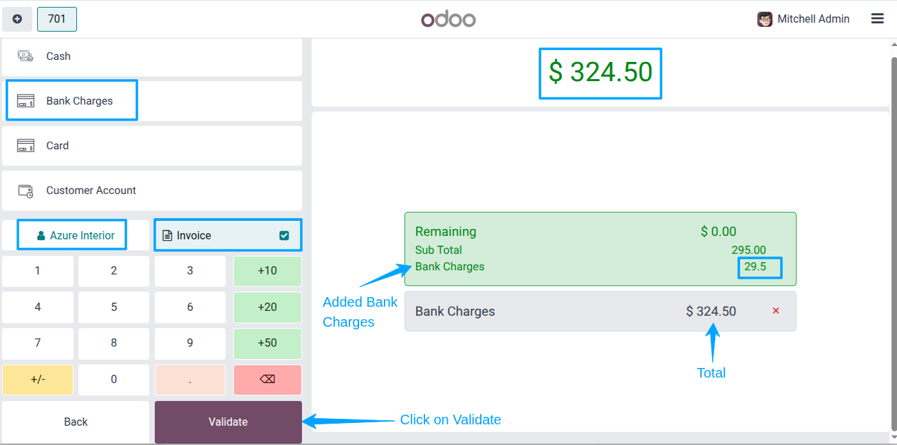 POS Show Product Qty