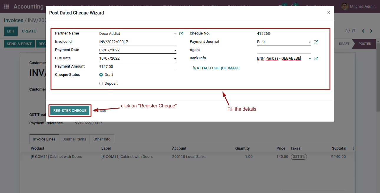 Post Dated Cheque Management - Post Dated Cheque | PDC | Cheque Paymnet | Cheque | Post Cheque