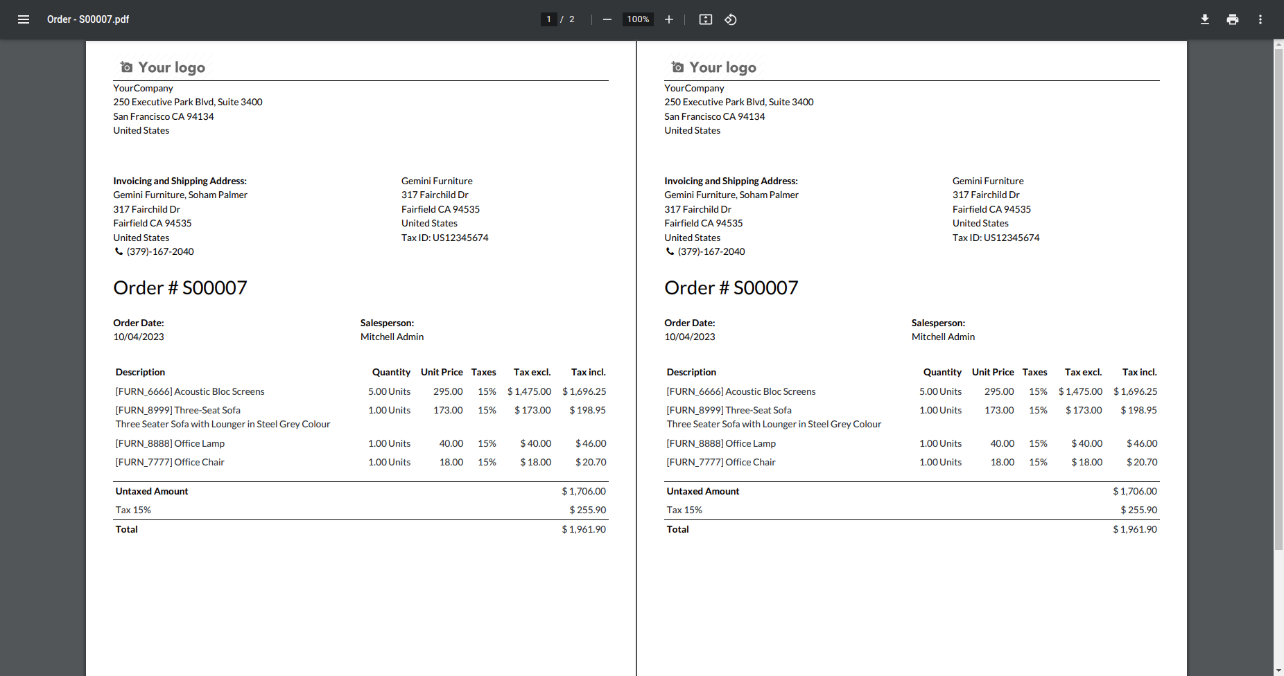 Print Report Multiple Copies