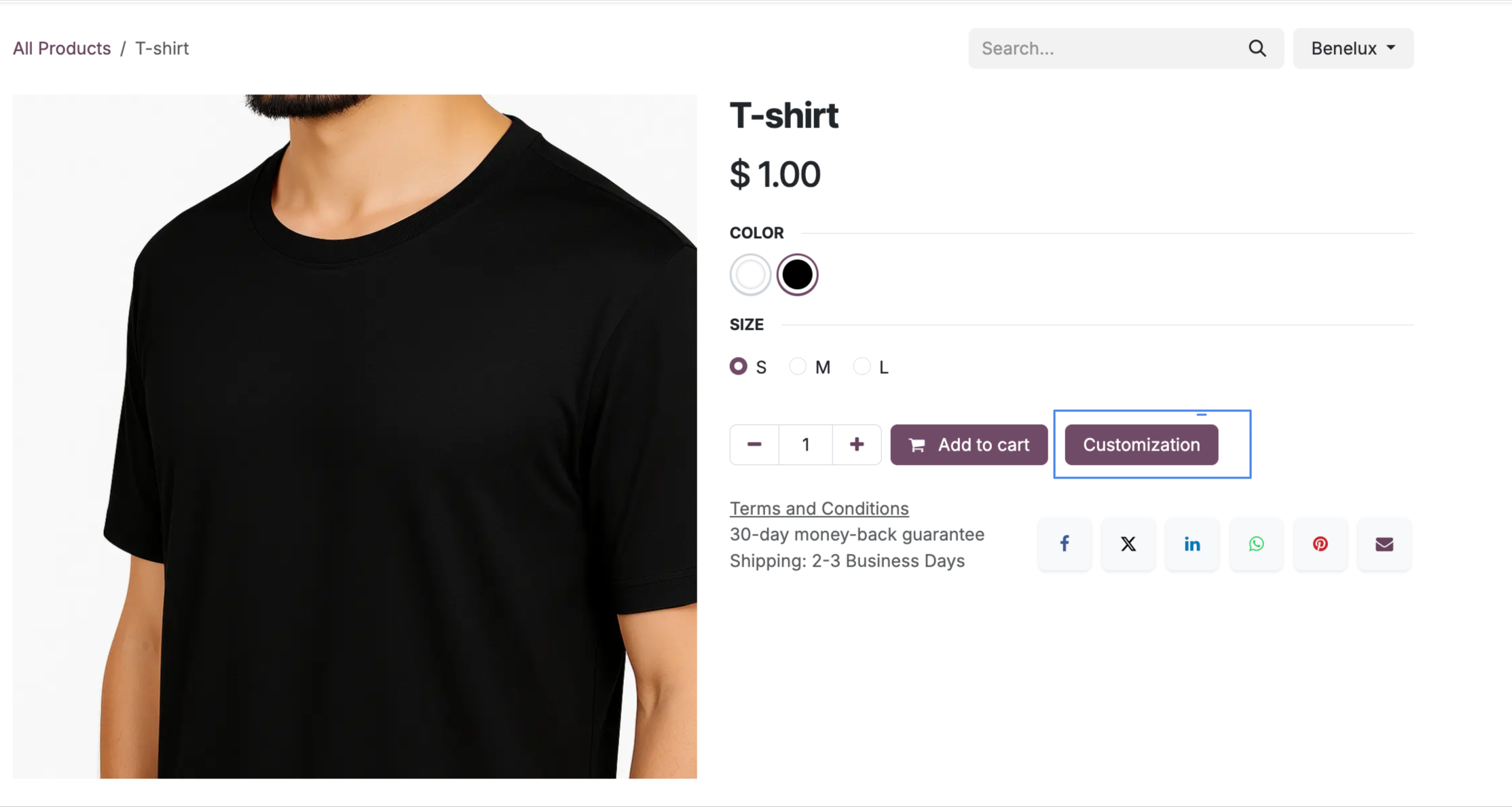 Product Personalization Setting