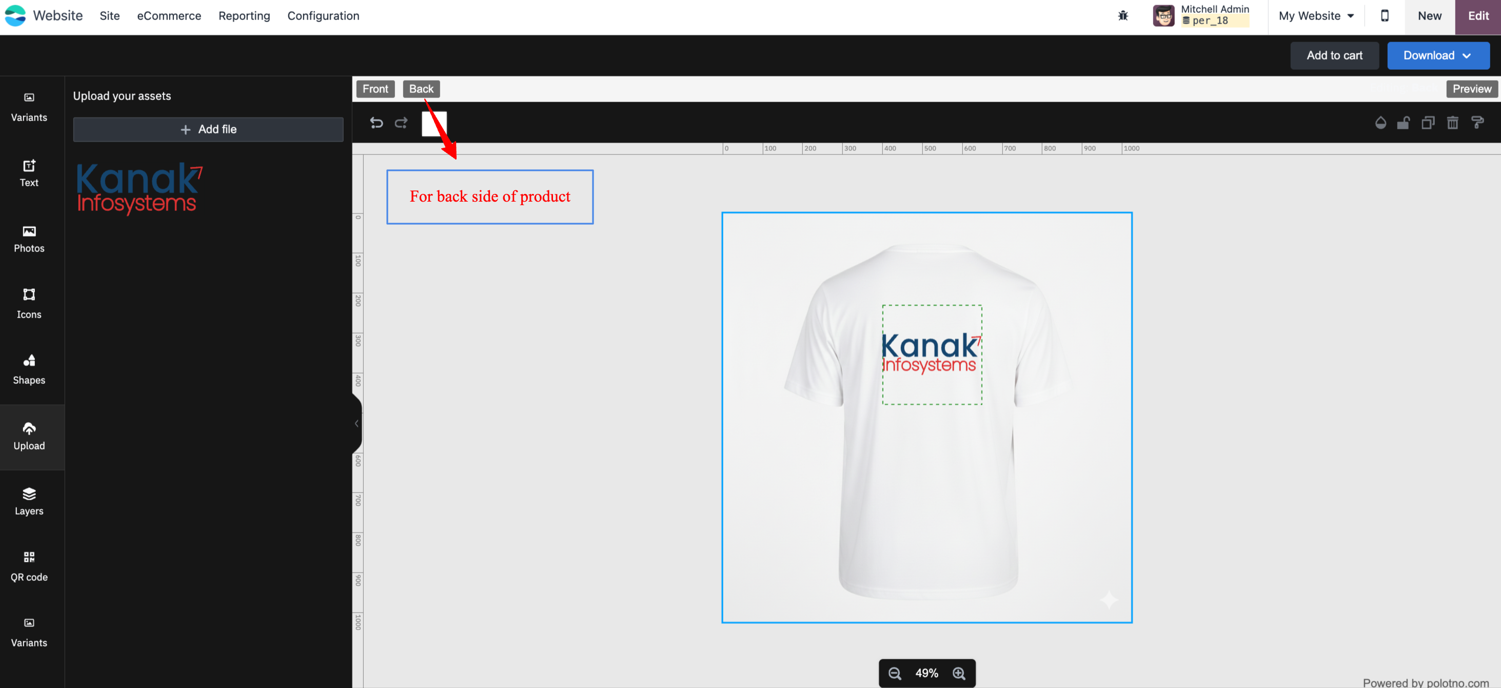 Product Personalization Setting