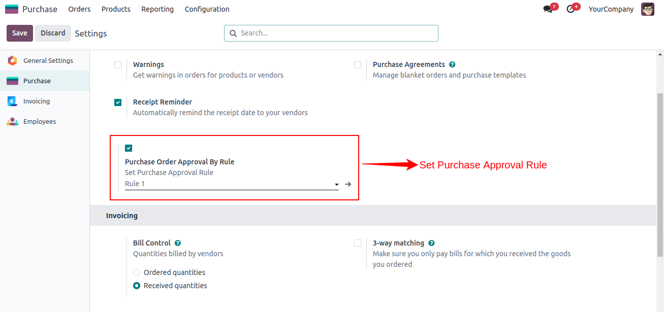 Purchase Approval Rules