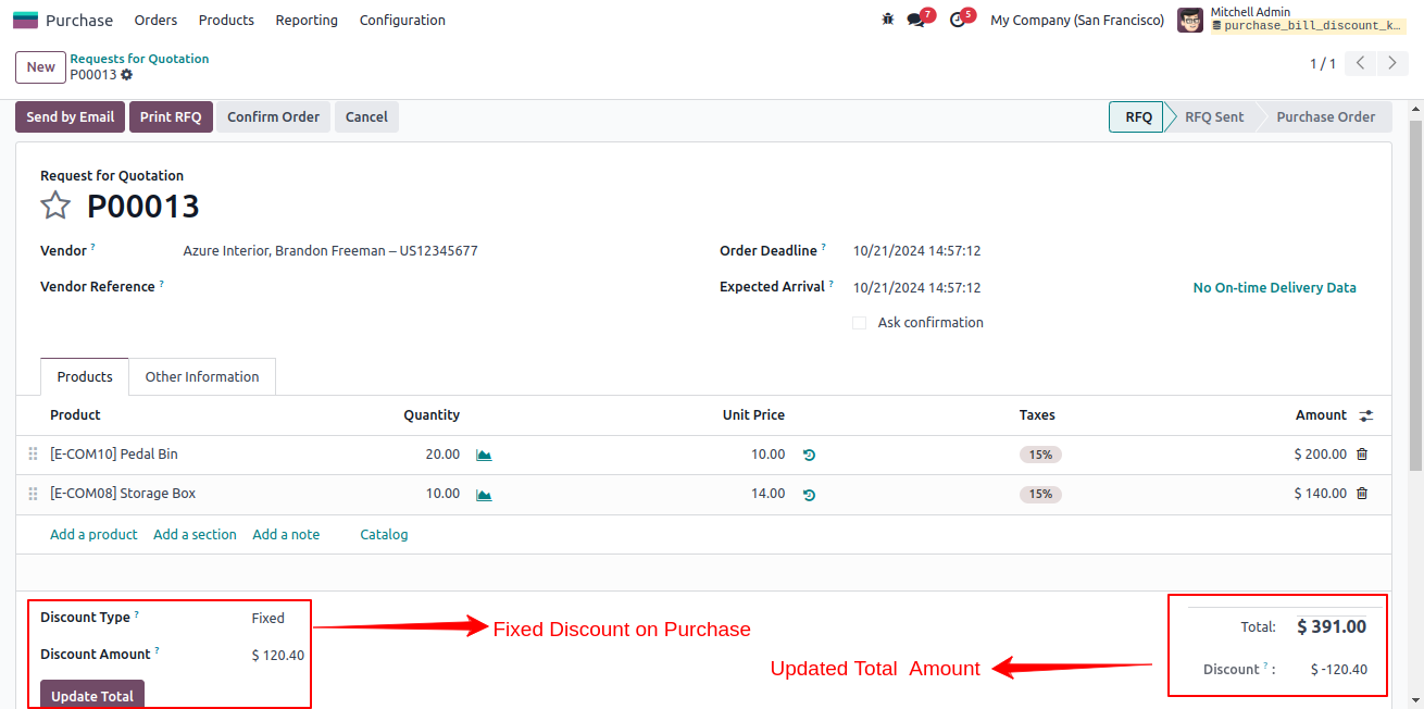 Discount On Purchase Orders & Vendor Bills