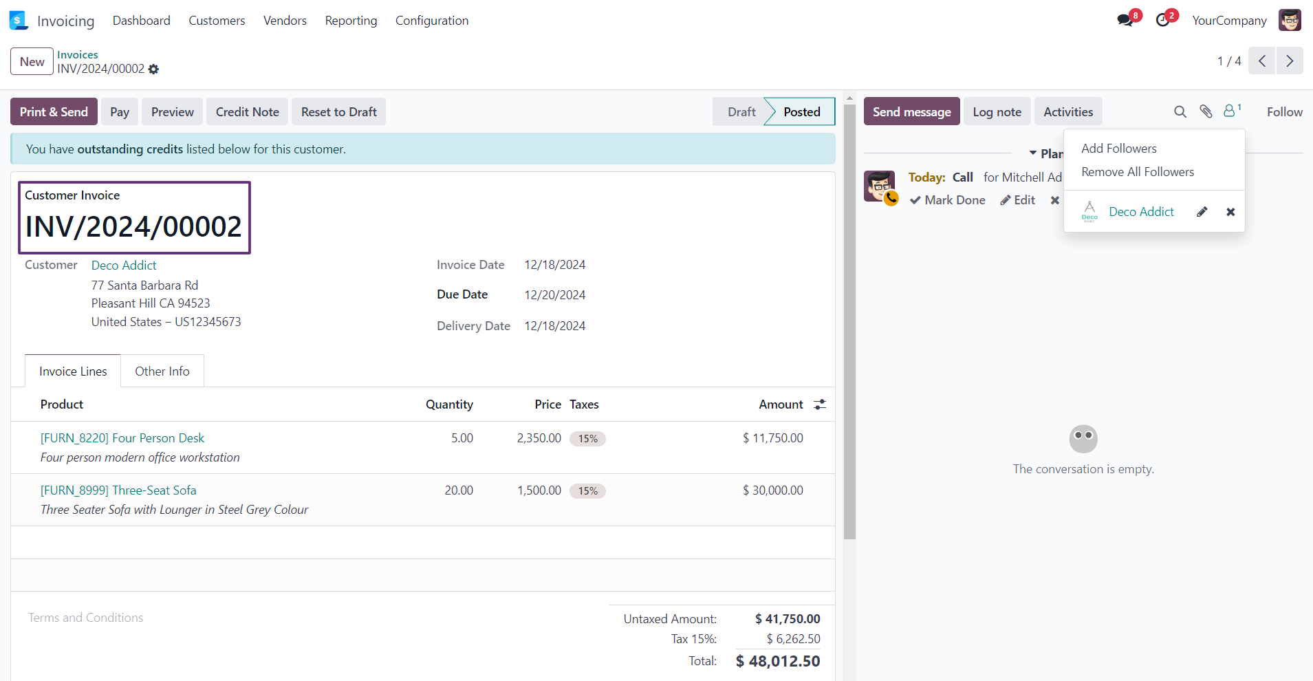 Remove All Followers - The Remove All Followers Odoo module lets you easily remove all followers from the chatter with a single click.