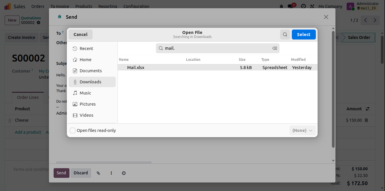 Send Email Without Partner