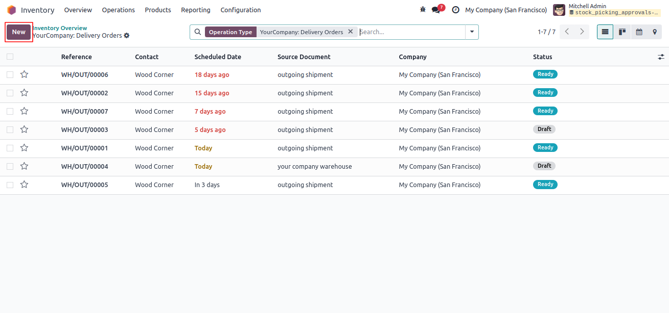 Stock Picking-Approvals