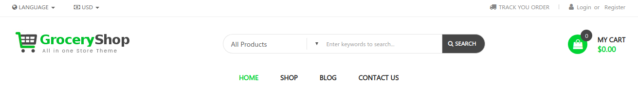 Theme Grocery - One of the finest website ecommerce theme which suits many nature of businesses out of box | Theme | Appearance | Ecommerce | Sales | Online Website | Website Theme | Grocery Theme | Vegetable Shop theme | Food Stall Theme | Buy Online Store Theme| 