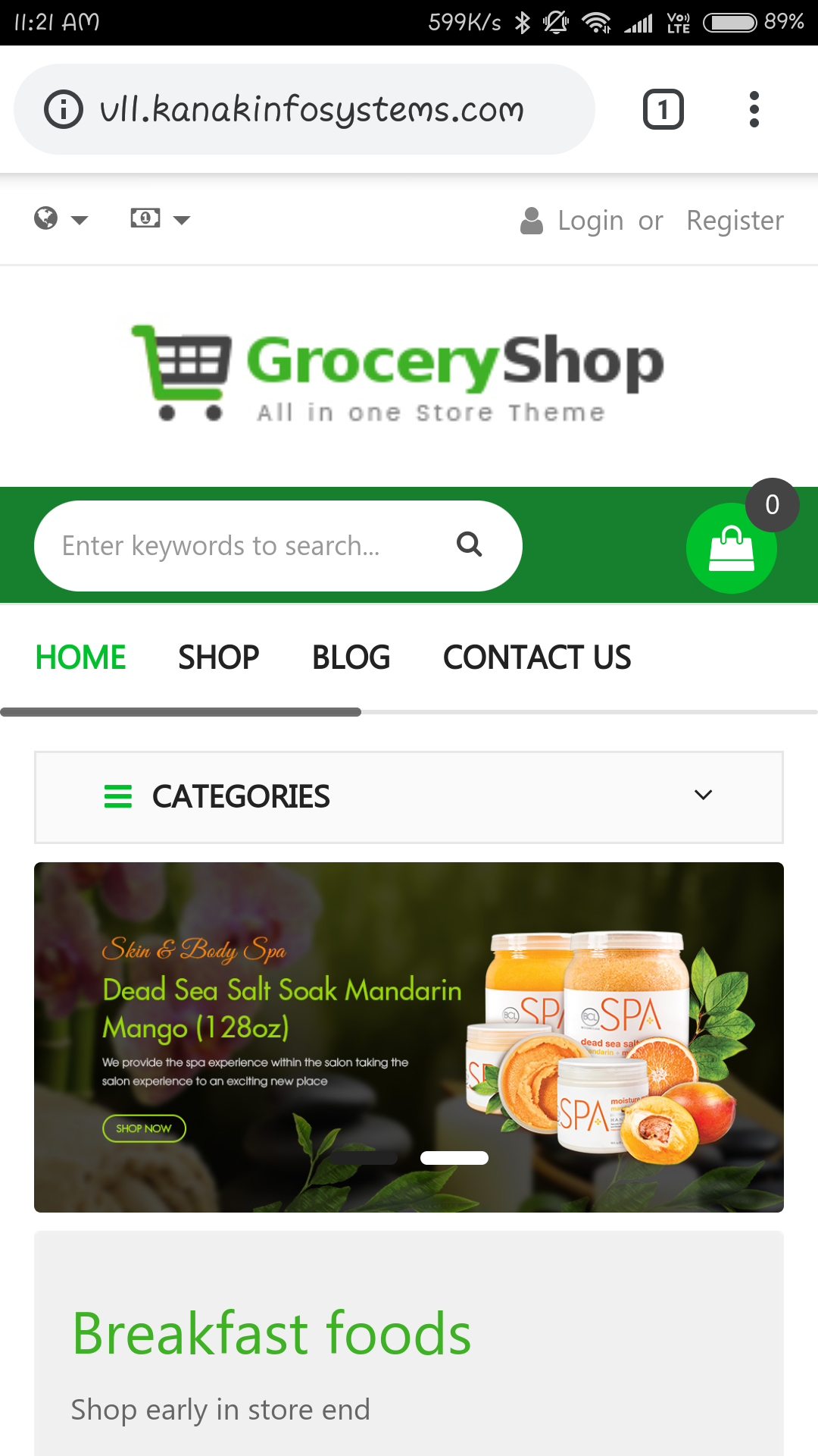 Theme Grocery - One of the finest website ecommerce theme which suits many nature of businesses out of box | Theme | Appearance | Ecommerce | Sales | Online Website | Website Theme | Grocery Theme | Vegetable Shop theme | Food Stall Theme | Buy Online Store Theme| 