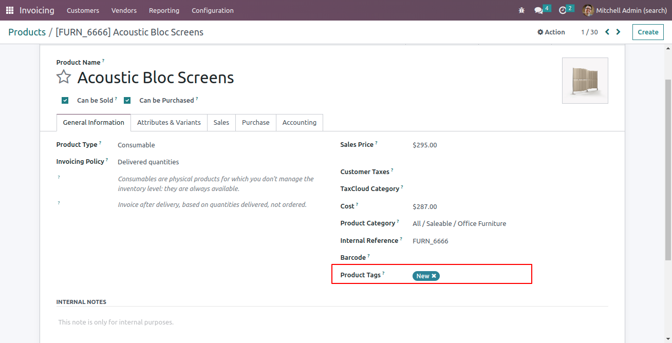 Website Search Product Tags