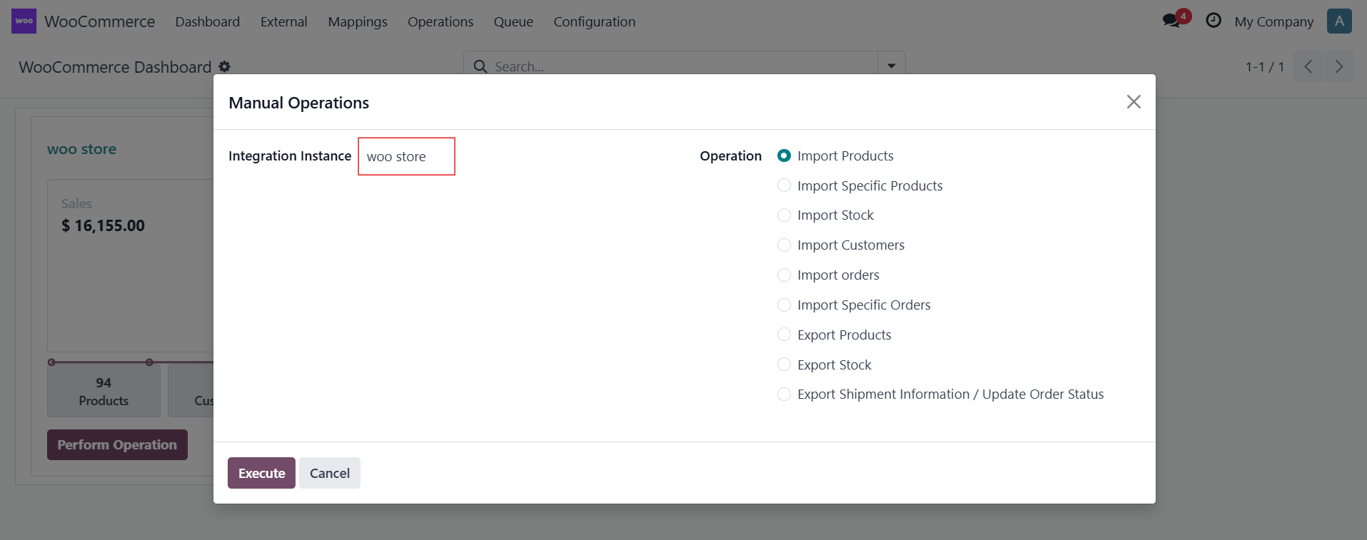 WooCommerce Status Mapping