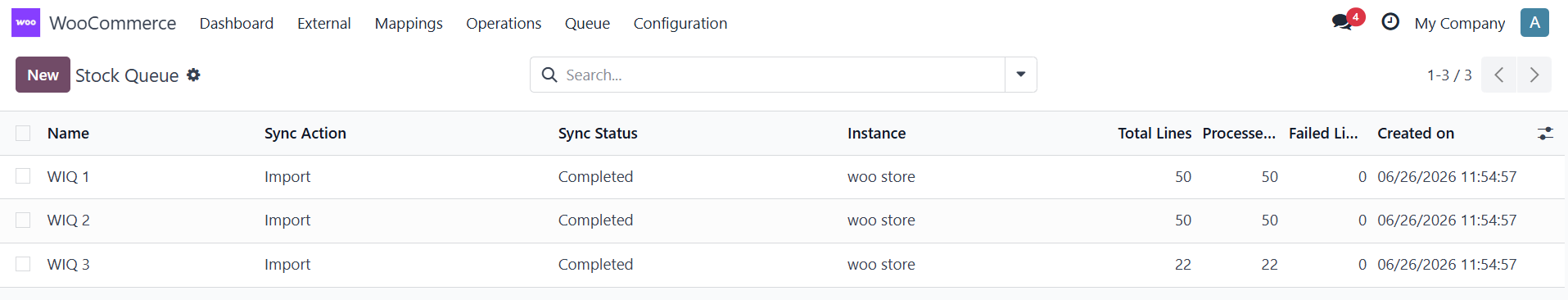 WooCommerce Status Mapping