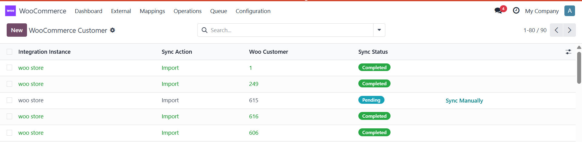 WooCommerce Status Mapping