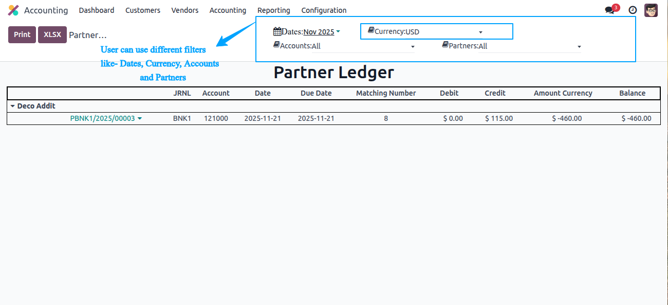 Partner Ledger