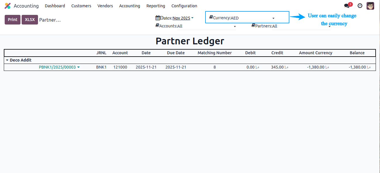 Partner Ledger