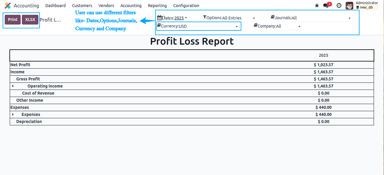 Profit and Loss