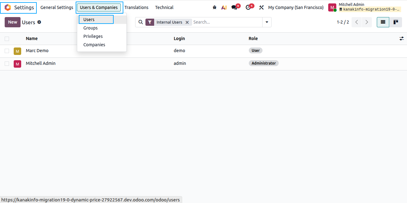 Rollback Configuration