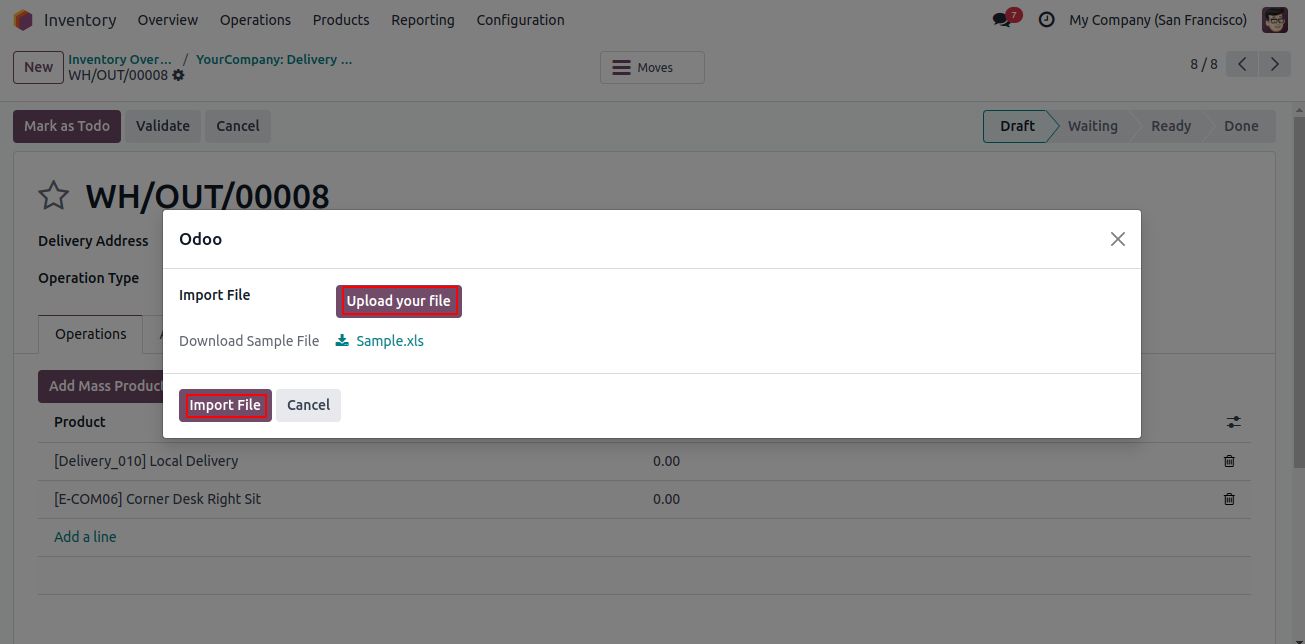 Add Mass product to Transfers