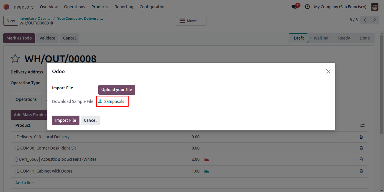 Add Mass product to Transfers