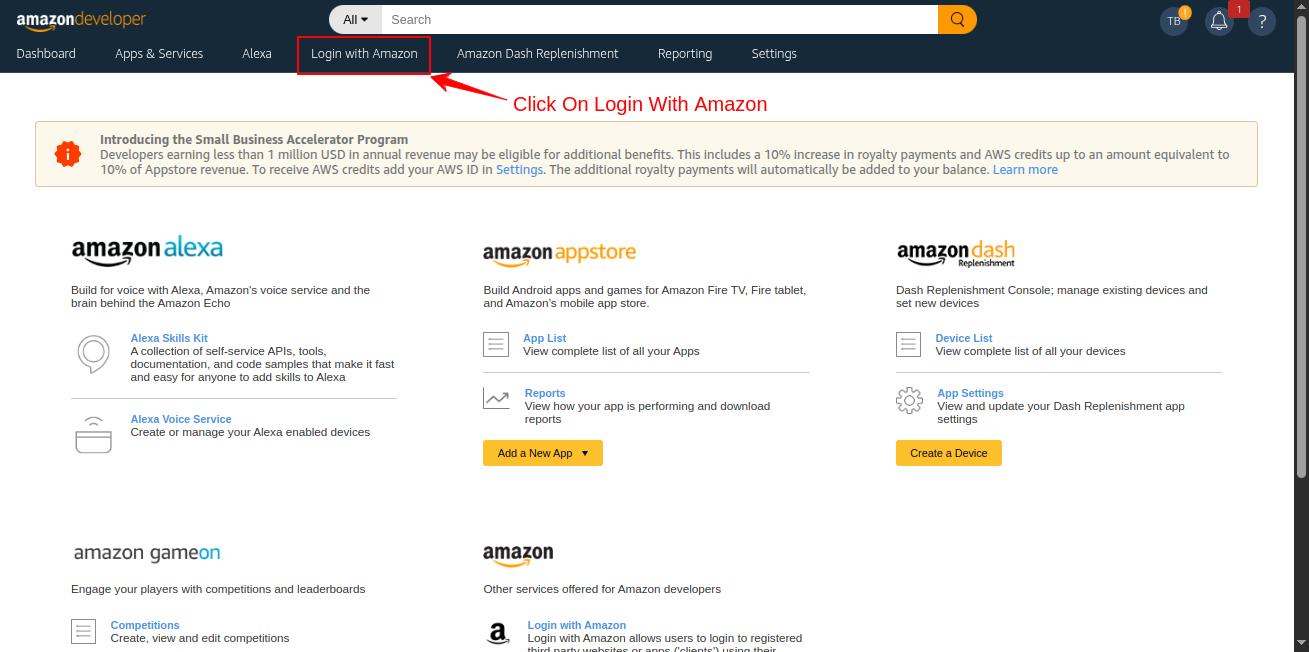 Sign in with Amazon