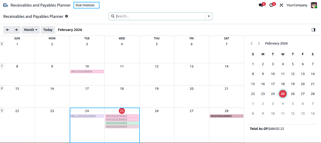 Receivables & Payables Planner