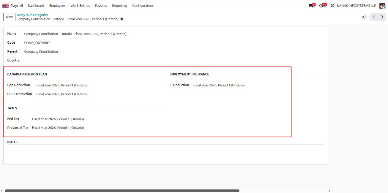 Automatic Processing Rule Categories Generated
