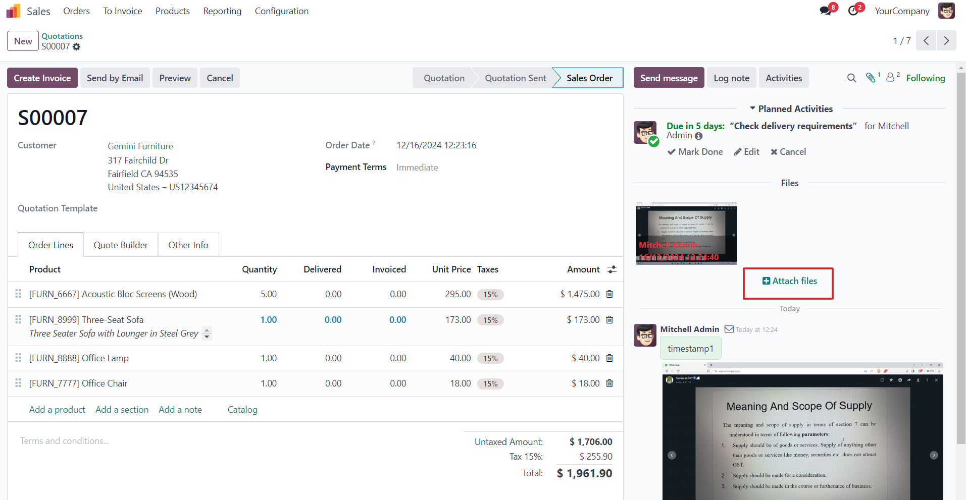 Chatter Attachment Timestamp - To have timestamp - username and created on time, above the attachments in chatter