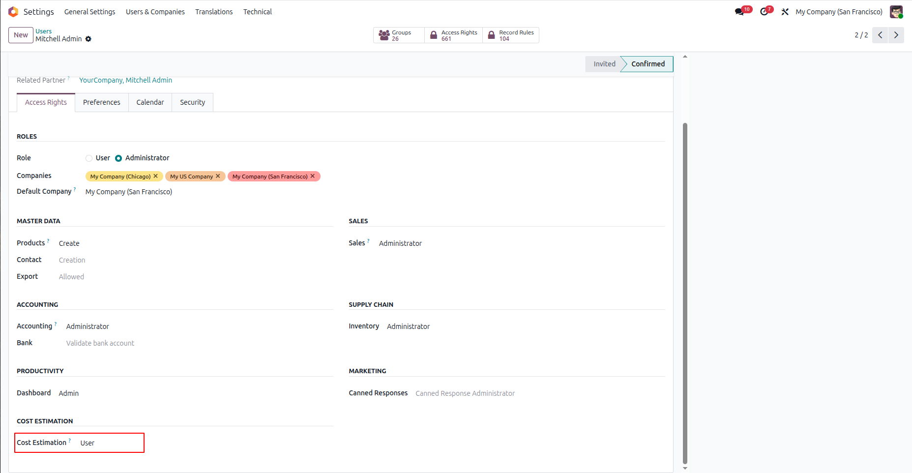 Set User Access