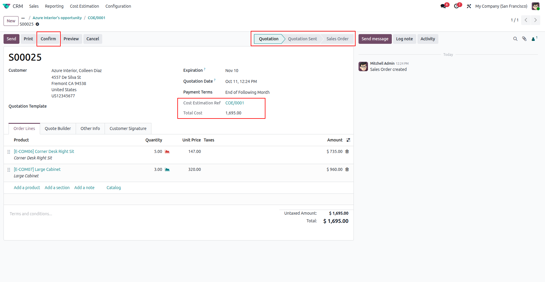 Cost Estimation Reference