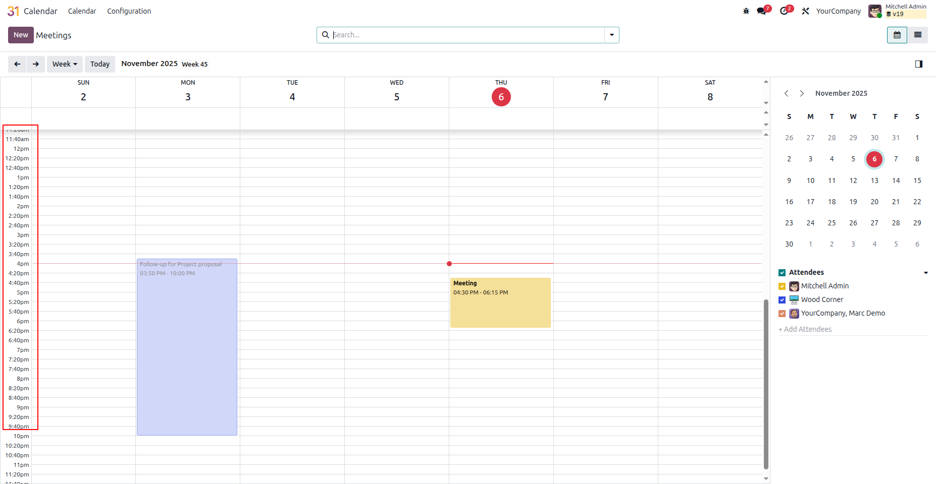 Calendar Duration View