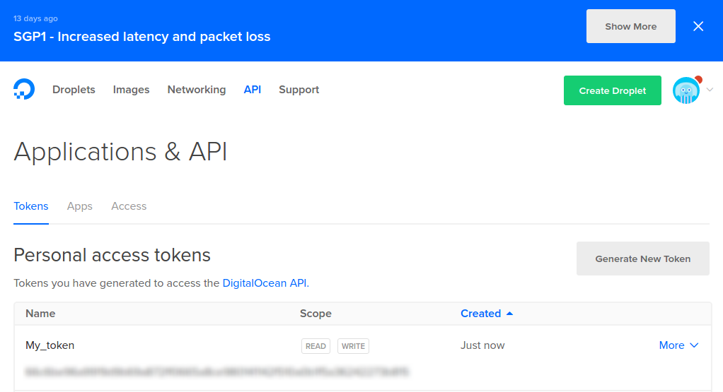 Digital Ocean Backup