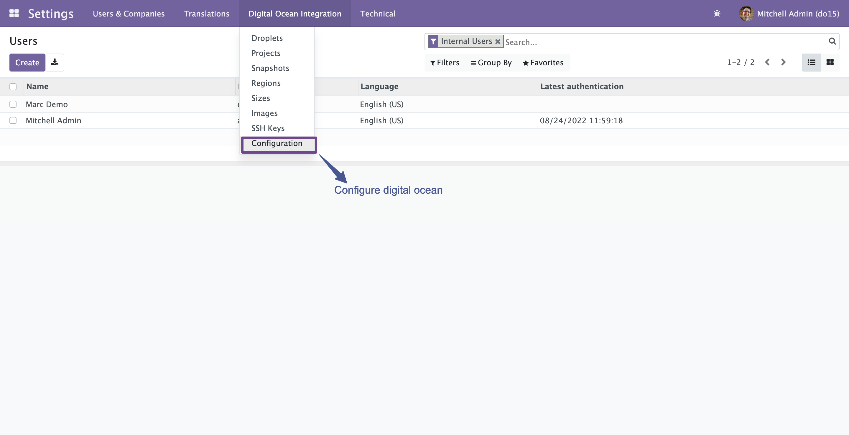Digital Ocean Backup