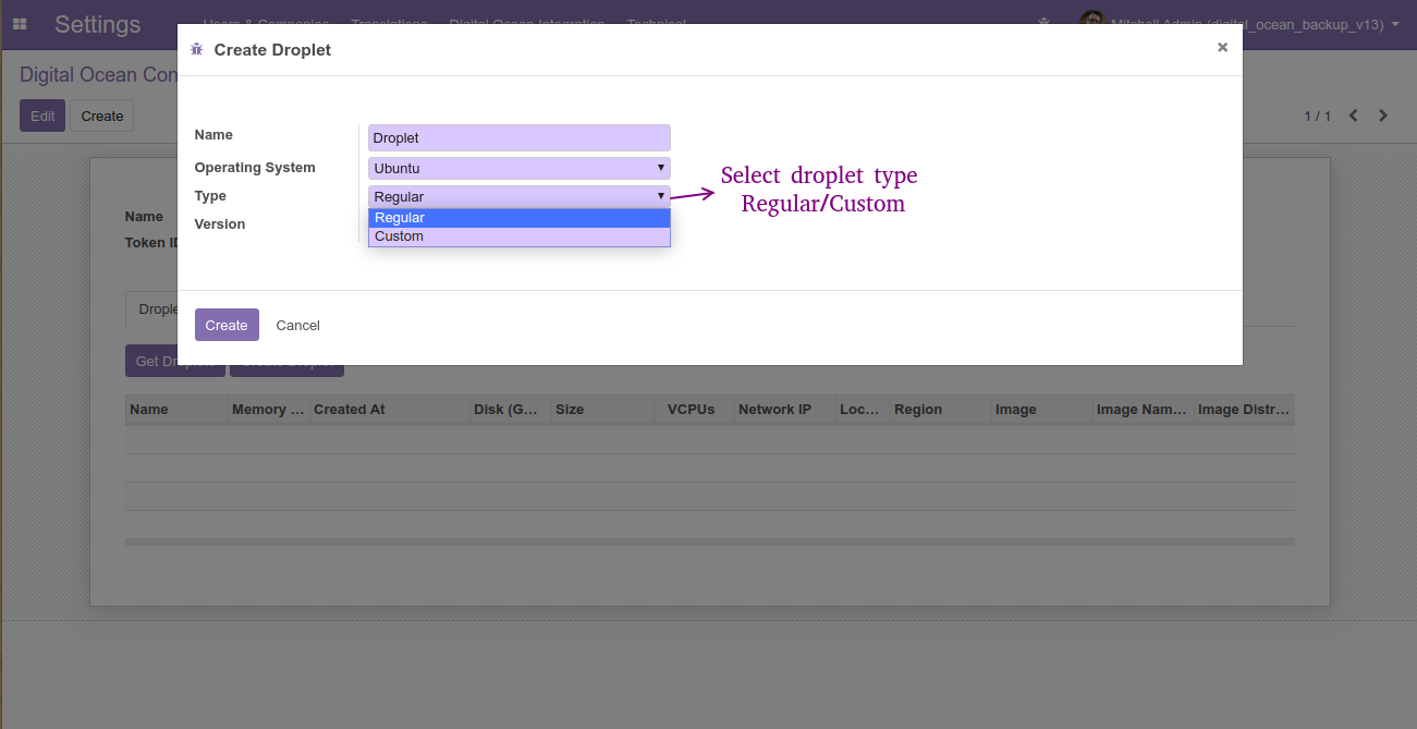 Digital Ocean Backup