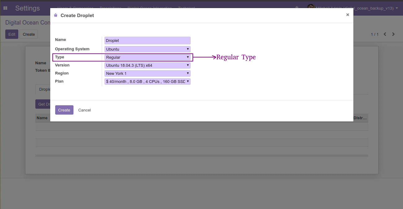 Digital Ocean Backup