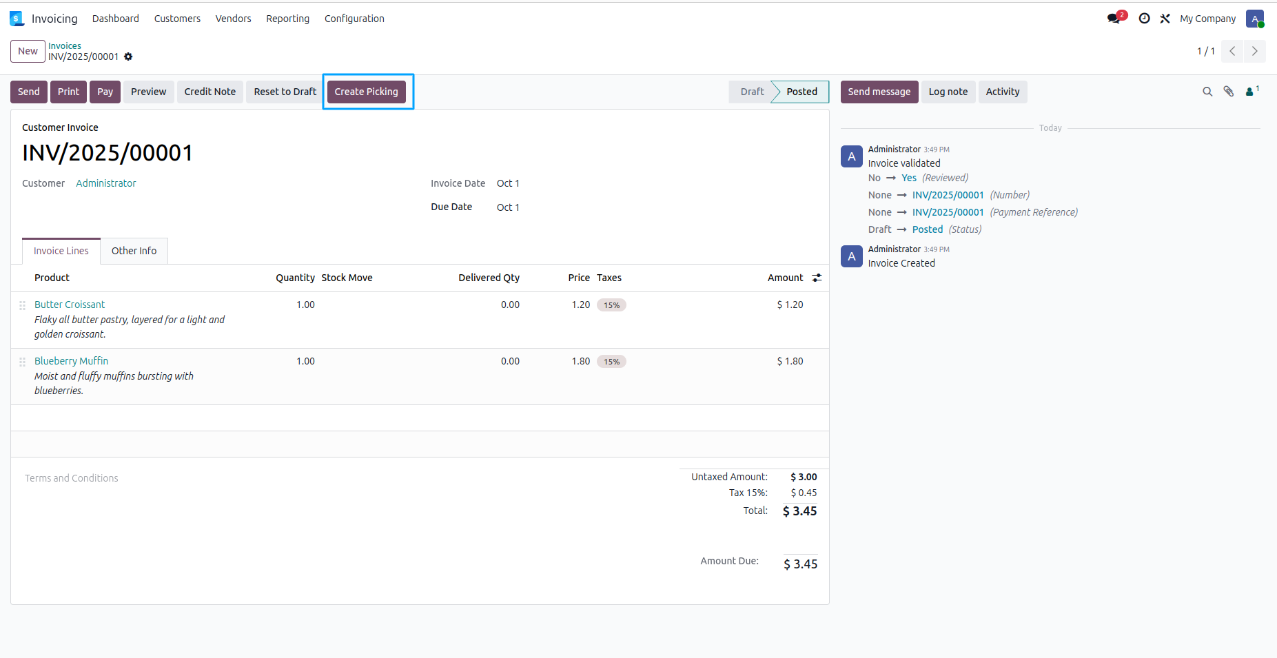 Create Delivery Order From Customer Invoice