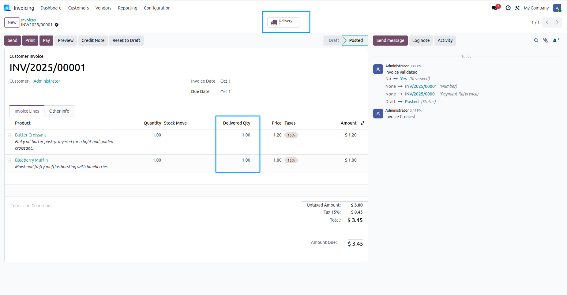 Create Delivery Order From Customer Invoice