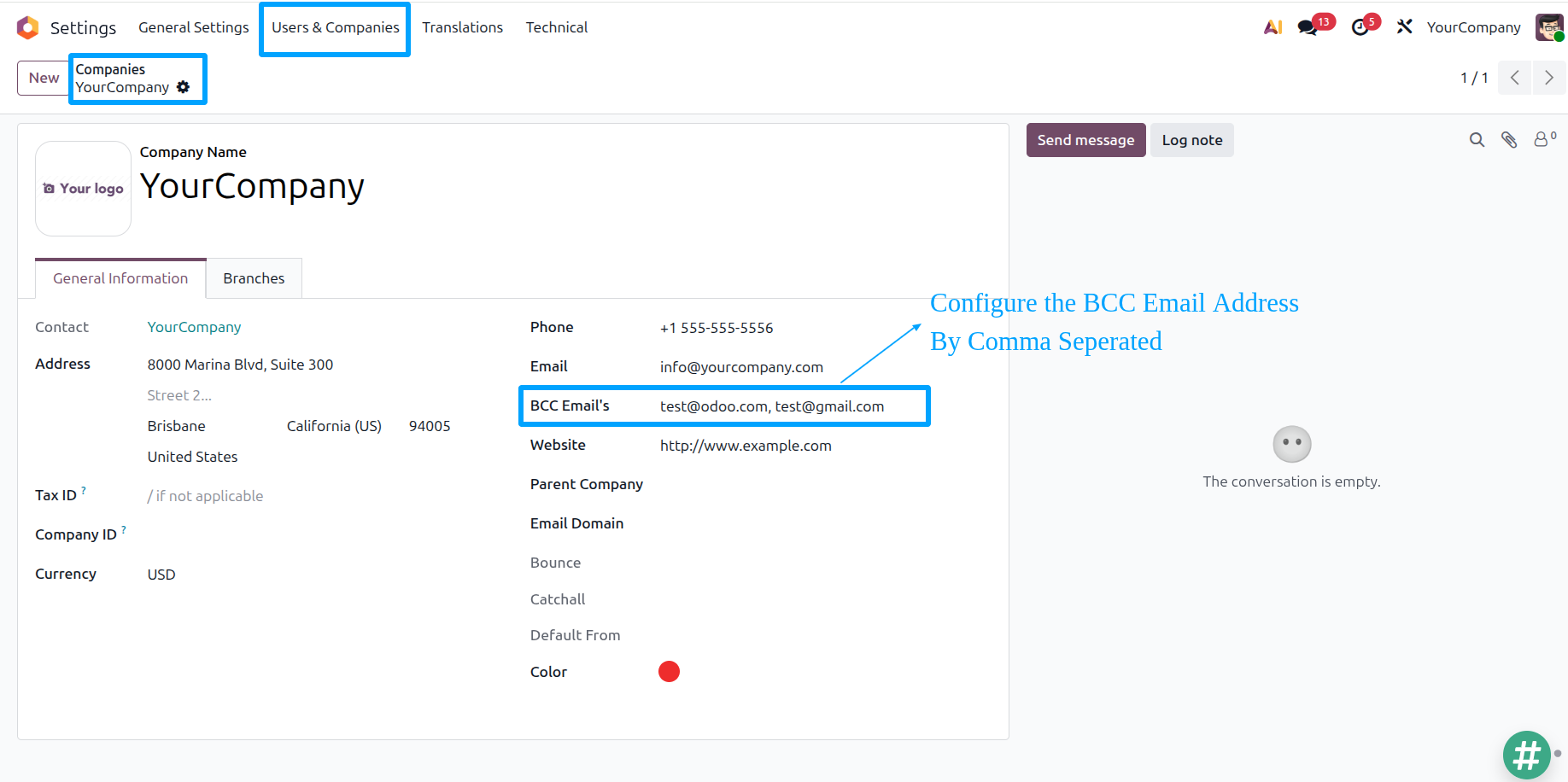 All Email Send to a BCC