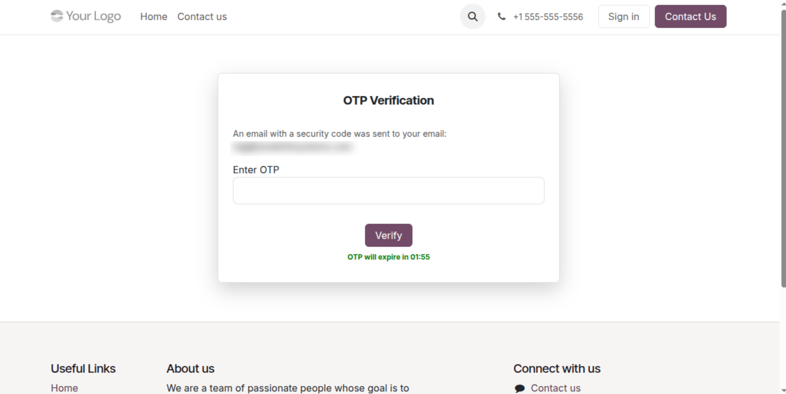 Email OTP Login Verification