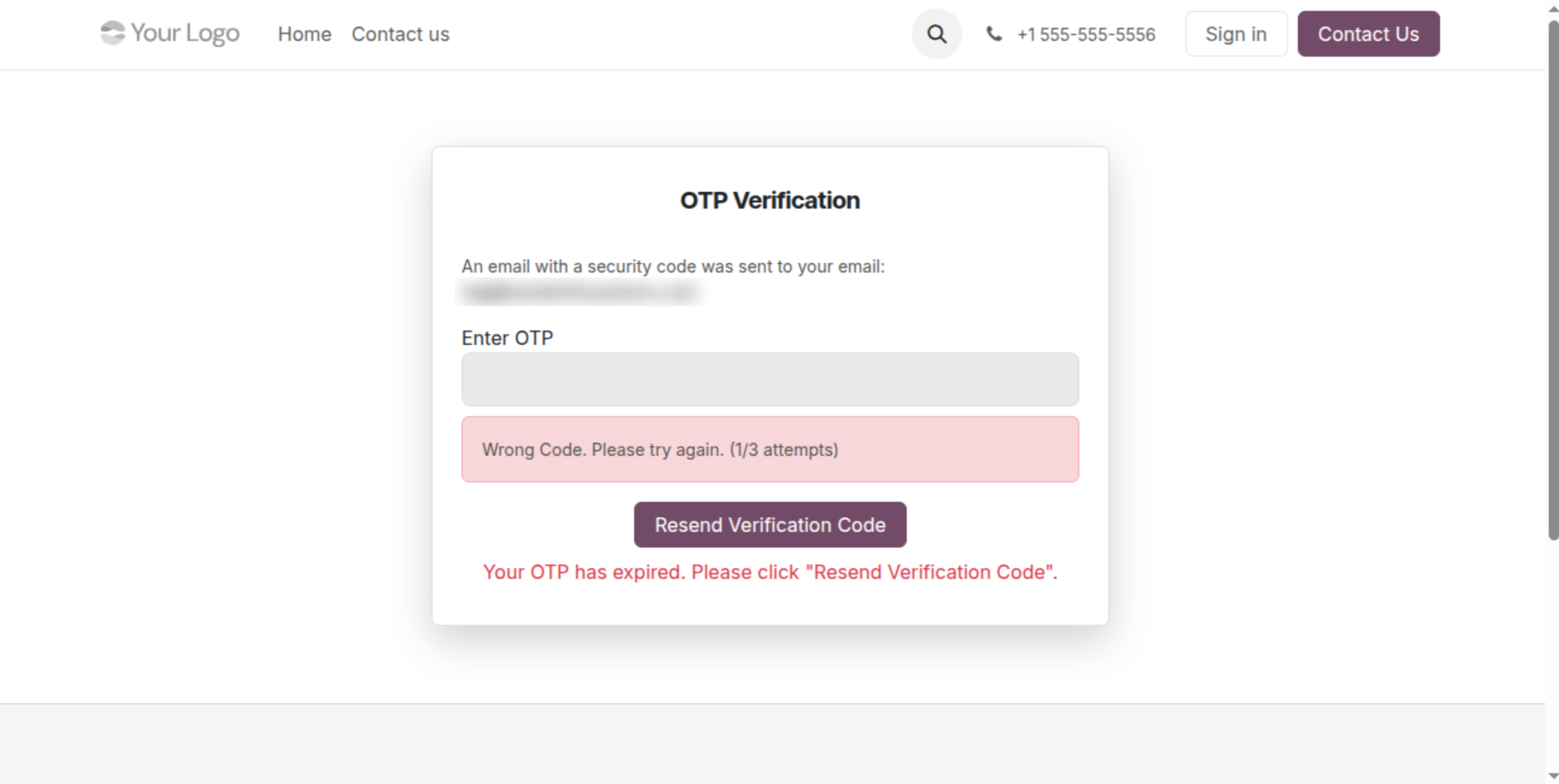 Email OTP Login Verification