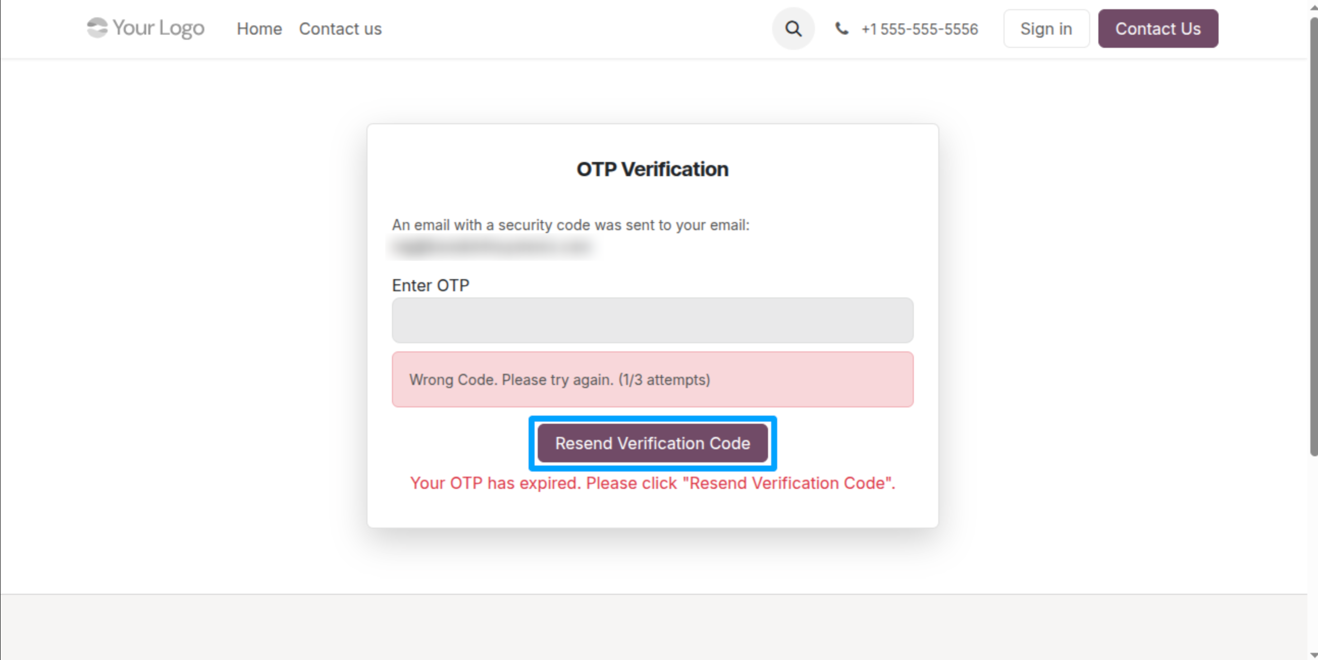 Email OTP Login Verification