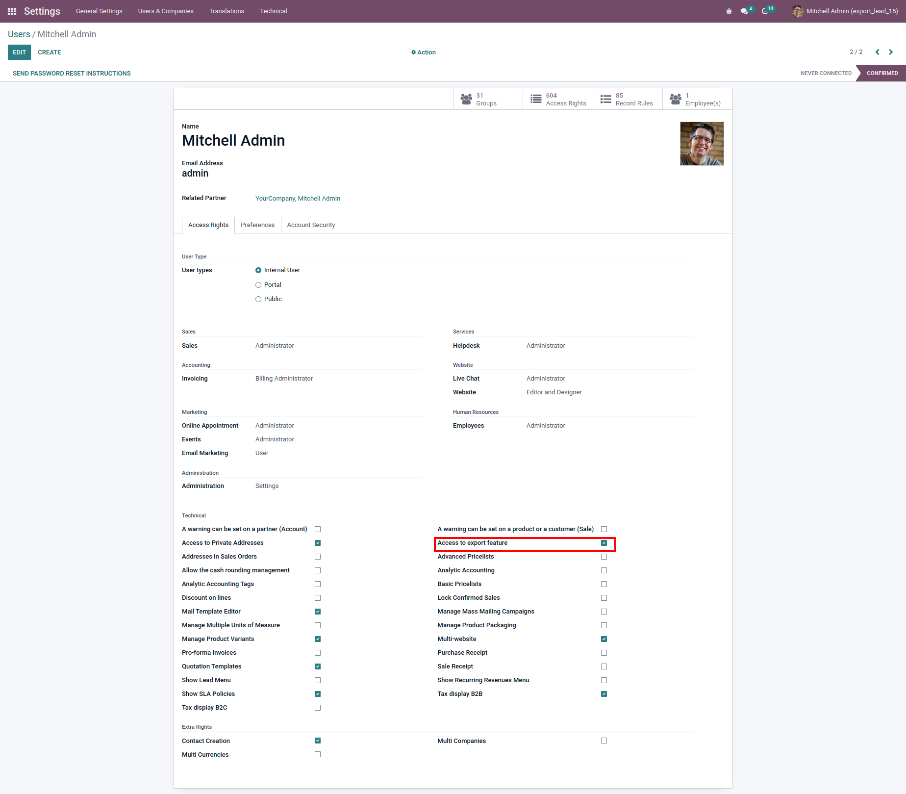 export crm leads and Opportunities