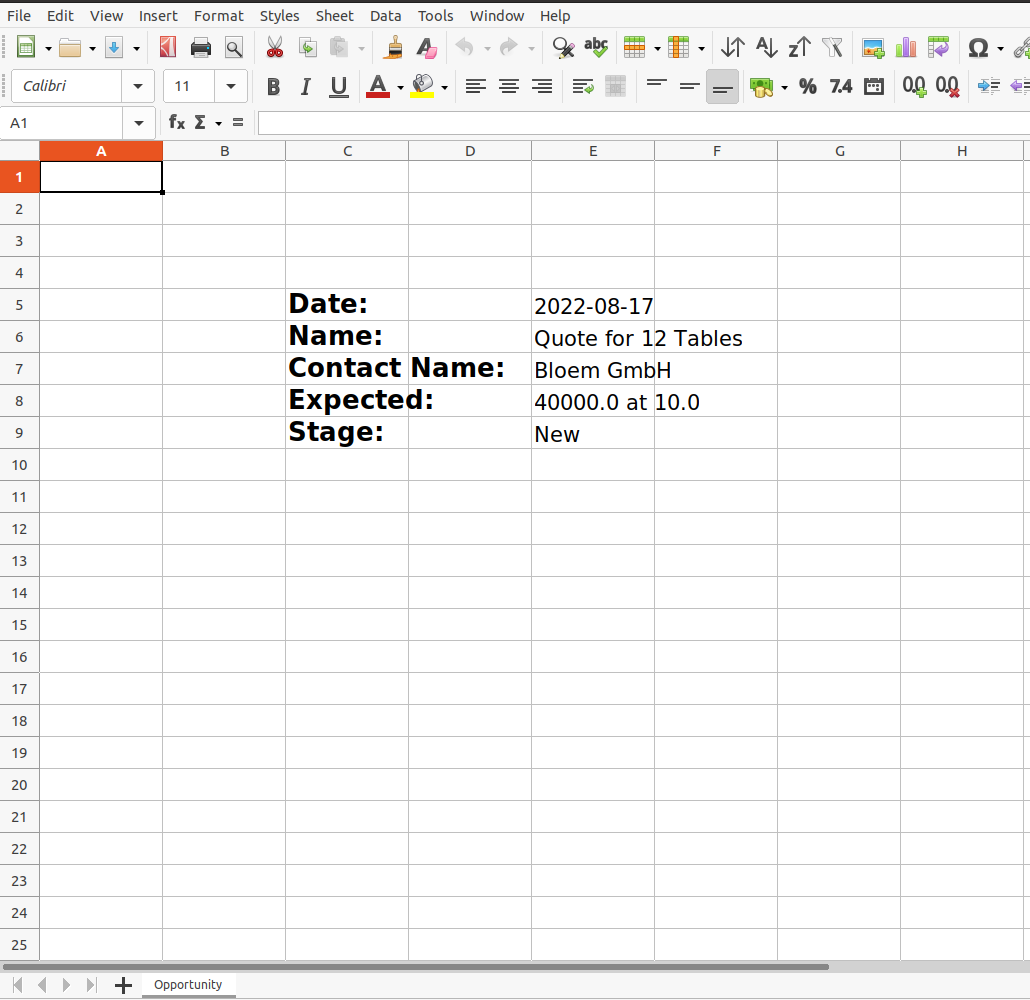 export crm leads and Opportunities