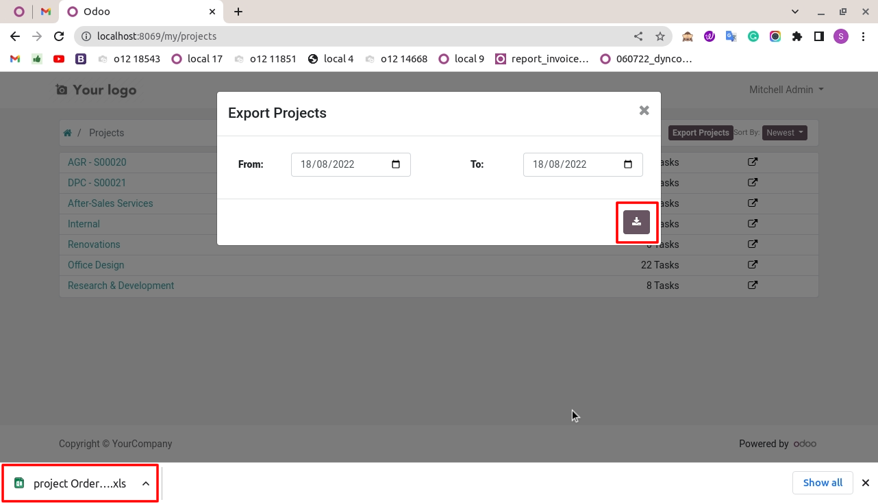 Export Projects Portal