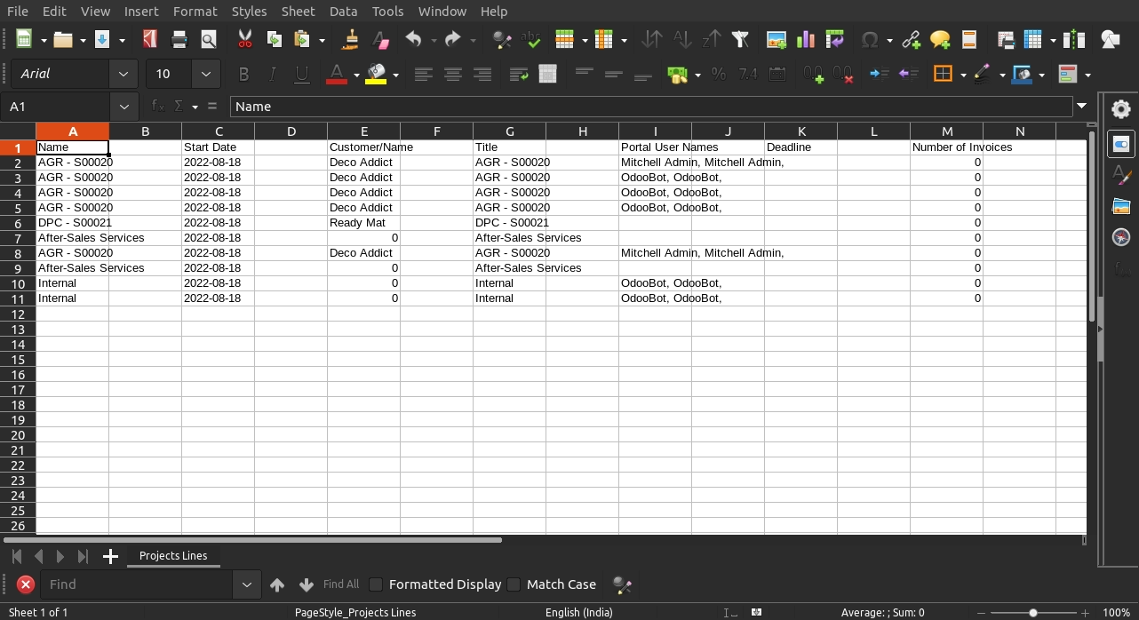 Export Projects Portal