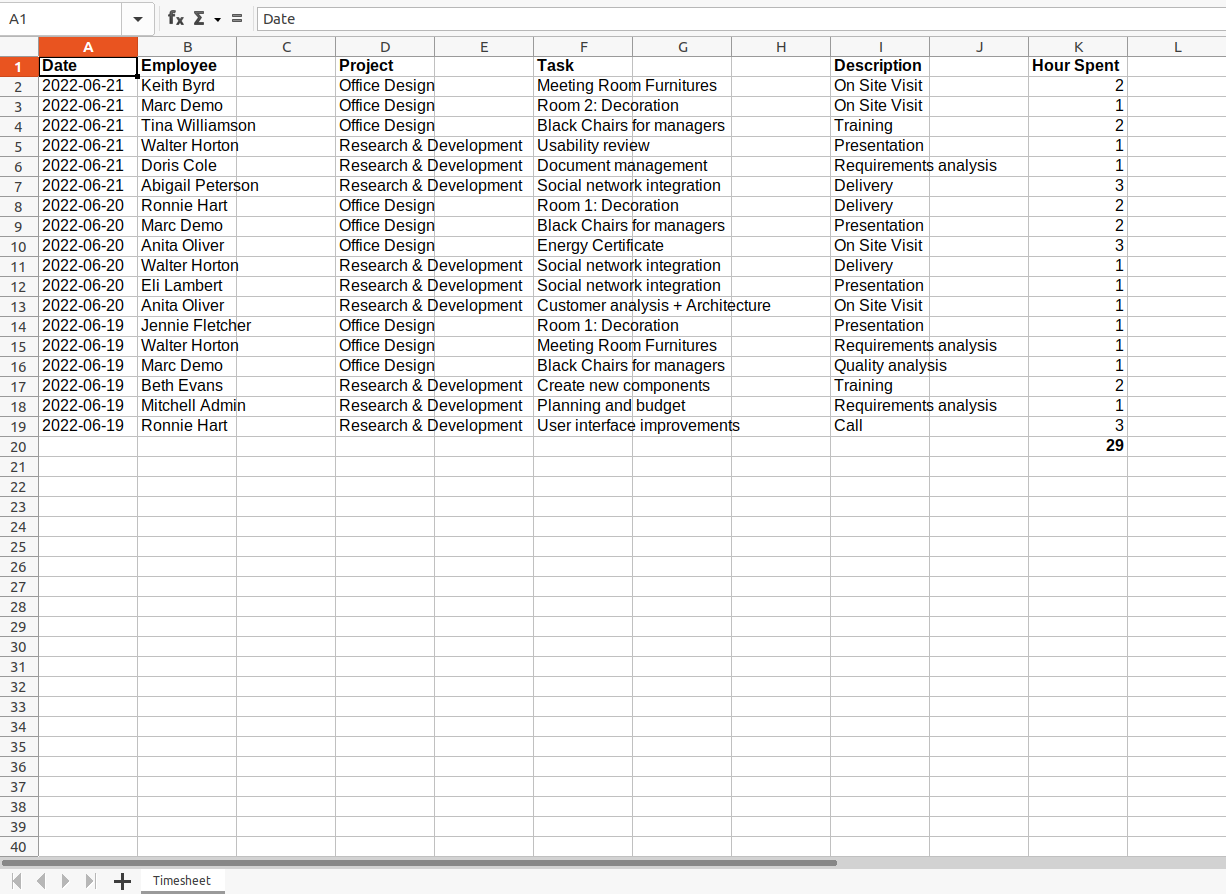 Export Timesheets Portal